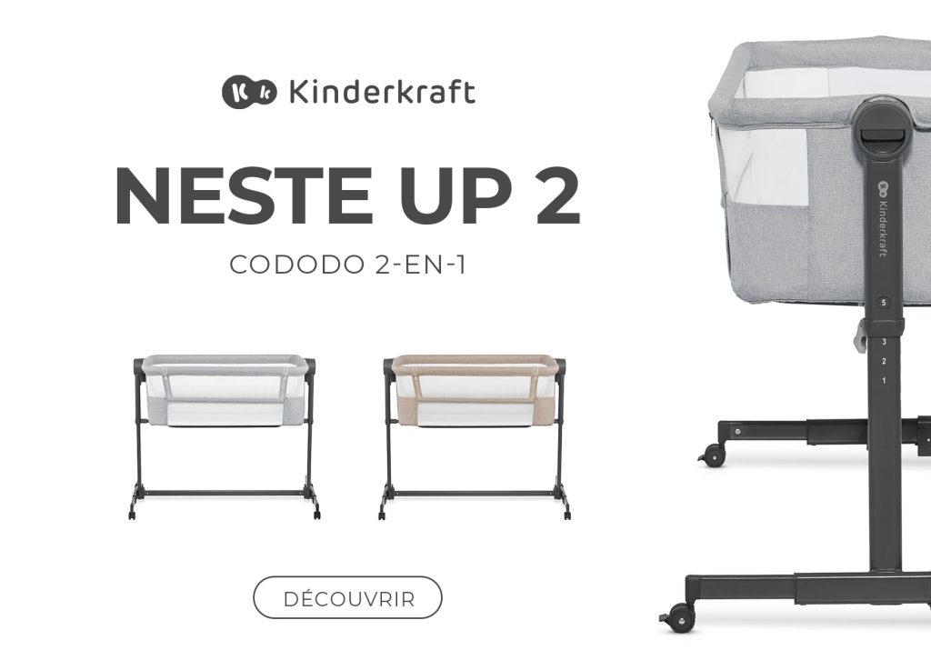 Le lit cododo Kinderkraft Neste Up 2 existe en deux coloris.
