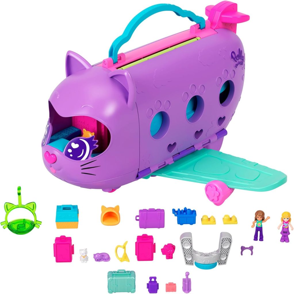 Ce Polly Pocket à l'apparence d'un avion chat.