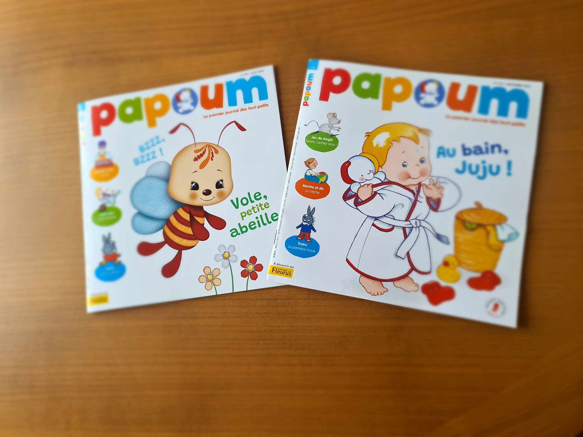 Le magazine Papoum est idéal de 1 à 3 ans.