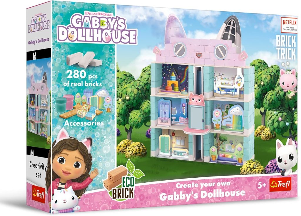 Cette maison Gabby Chat en Brick de la marque Trefl est un jeu créatif dès 5 ans.